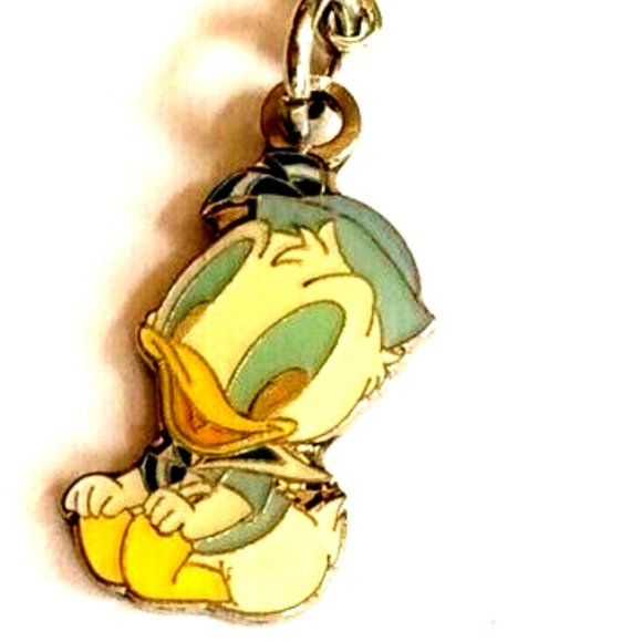 Vintage Disney Donald Duck Charm Clip On For Bracelet Zipper Pull Disney Babies - Picture 6 of 8